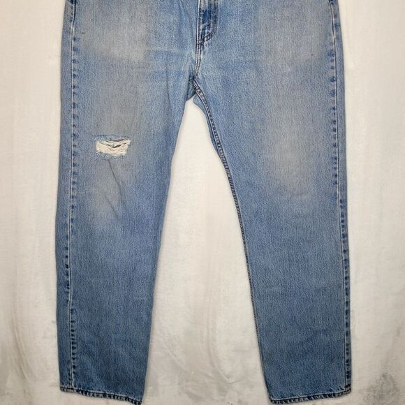 Vintage Levi's 505 Regular Fit Distressed Jeans Size 36 x 32 - Picture 3 of 11